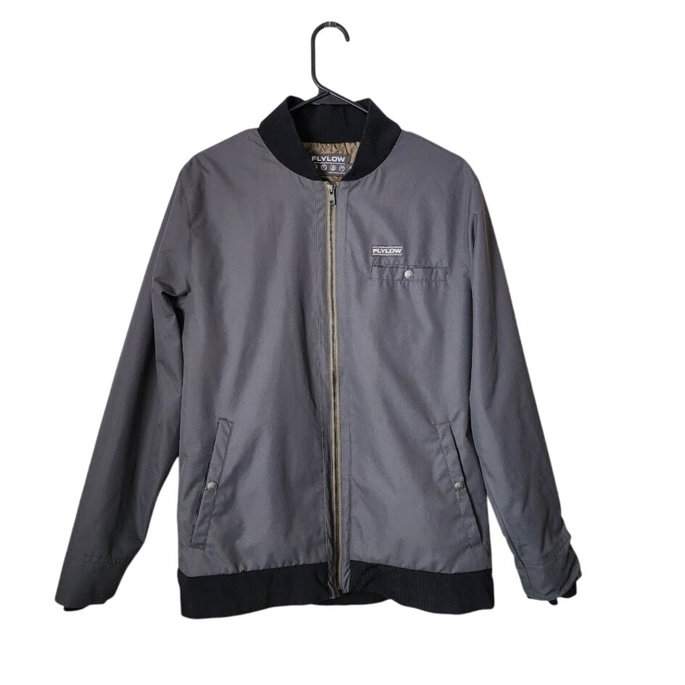 FLYLOW Iron Eagle‎ Bomber Jacket Grey Full zip Gorpcore Mens M